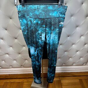 Skechers Performance Blue Leggings Comfortable Athletic Bottoms Size M